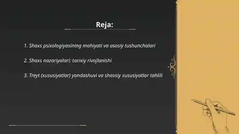Shaxs psixologiyasi 2
