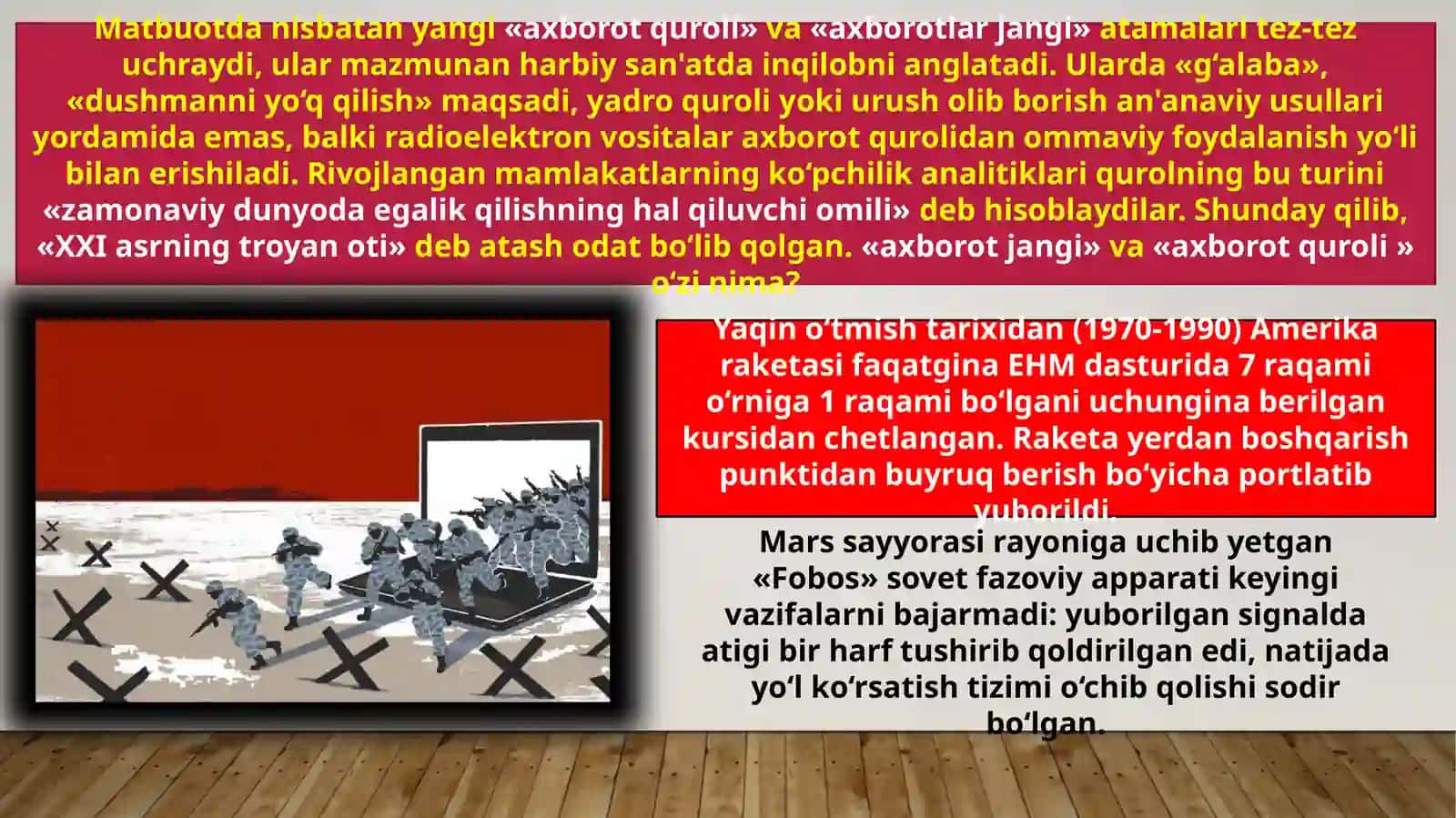 OAV va axborot urushi (alohida mamlakatlar misolida) 2