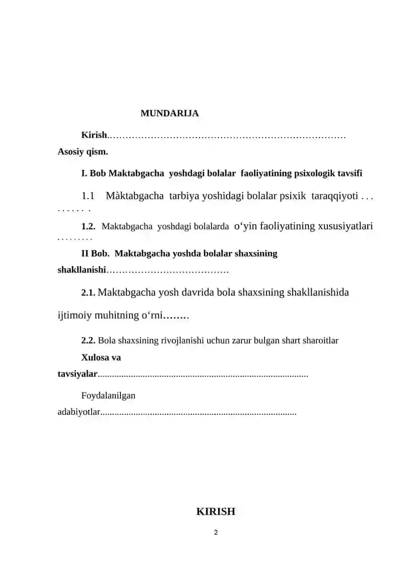 Maktabgacha tarbiya yoshi davri va taraqqiyoti 2