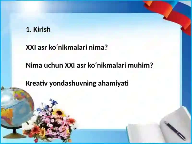 Oʻquvchilarda XXI asr koʻnikmalari 2