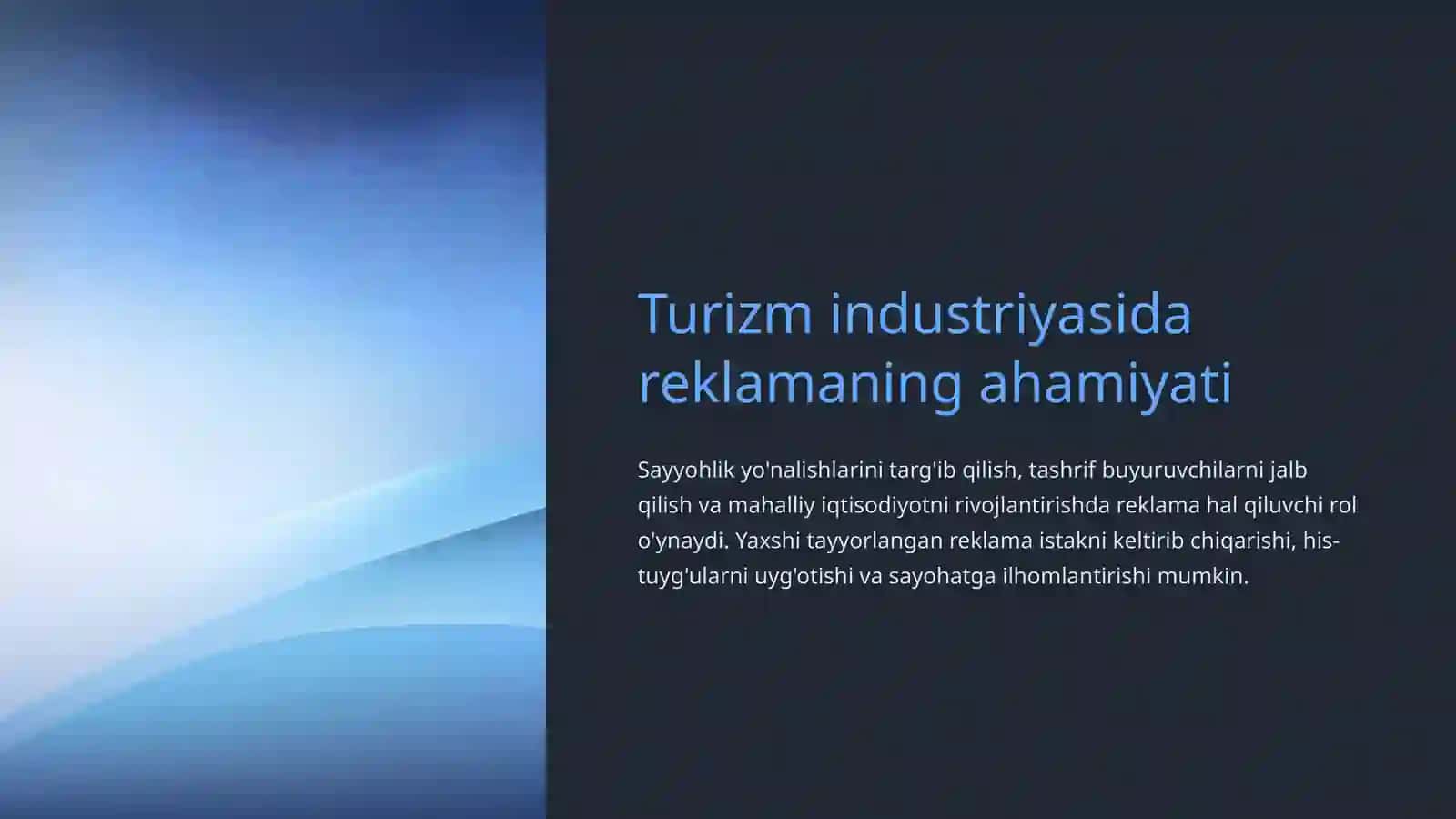 Turizmda reklama va uning yaratilish jarayoni 2