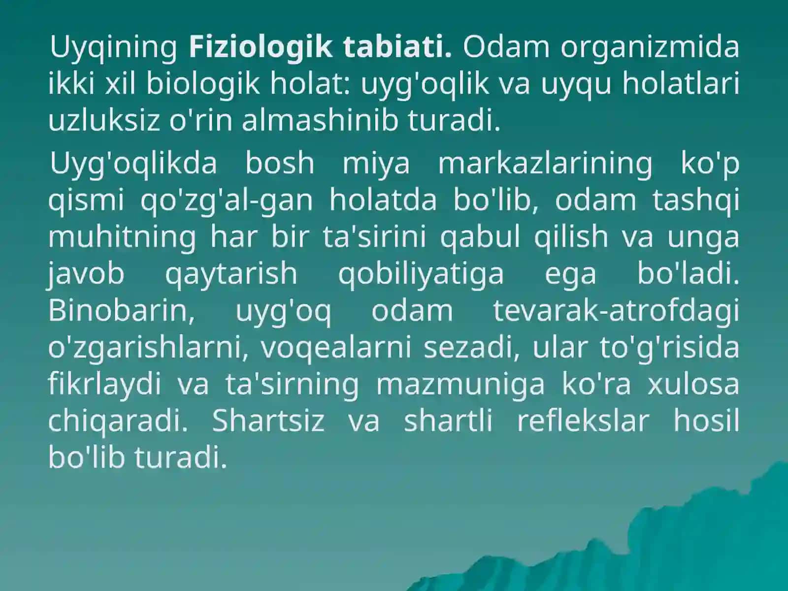 Uyquvatushko’rishgigenasi 2