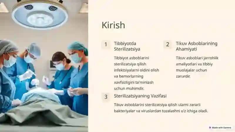 Zamonaviy Tikuv Asboblari: Sterilizatsiya 2