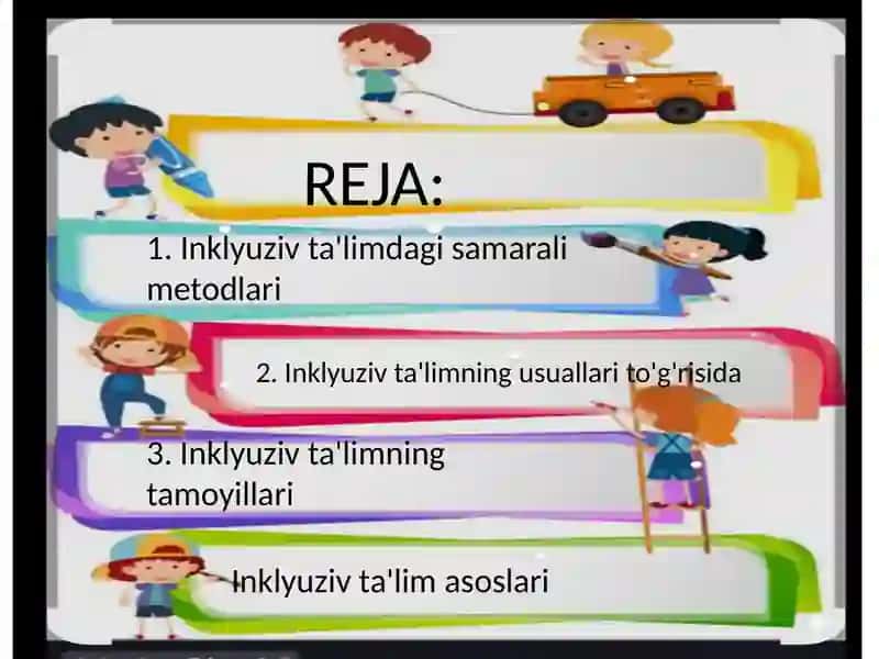 Inklyuziv ta'limning metod va usullari 2