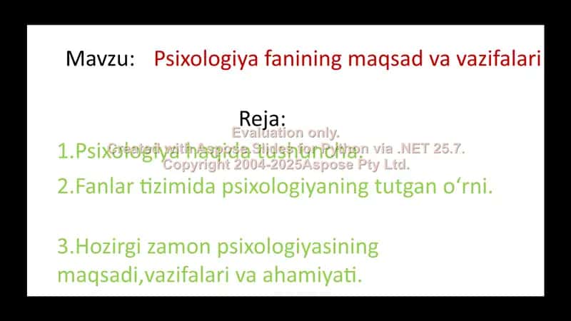 Umumiy psixologiya 2