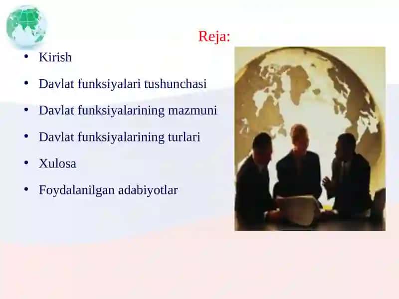 Davlatning funktsiyalari tushunchasi 2