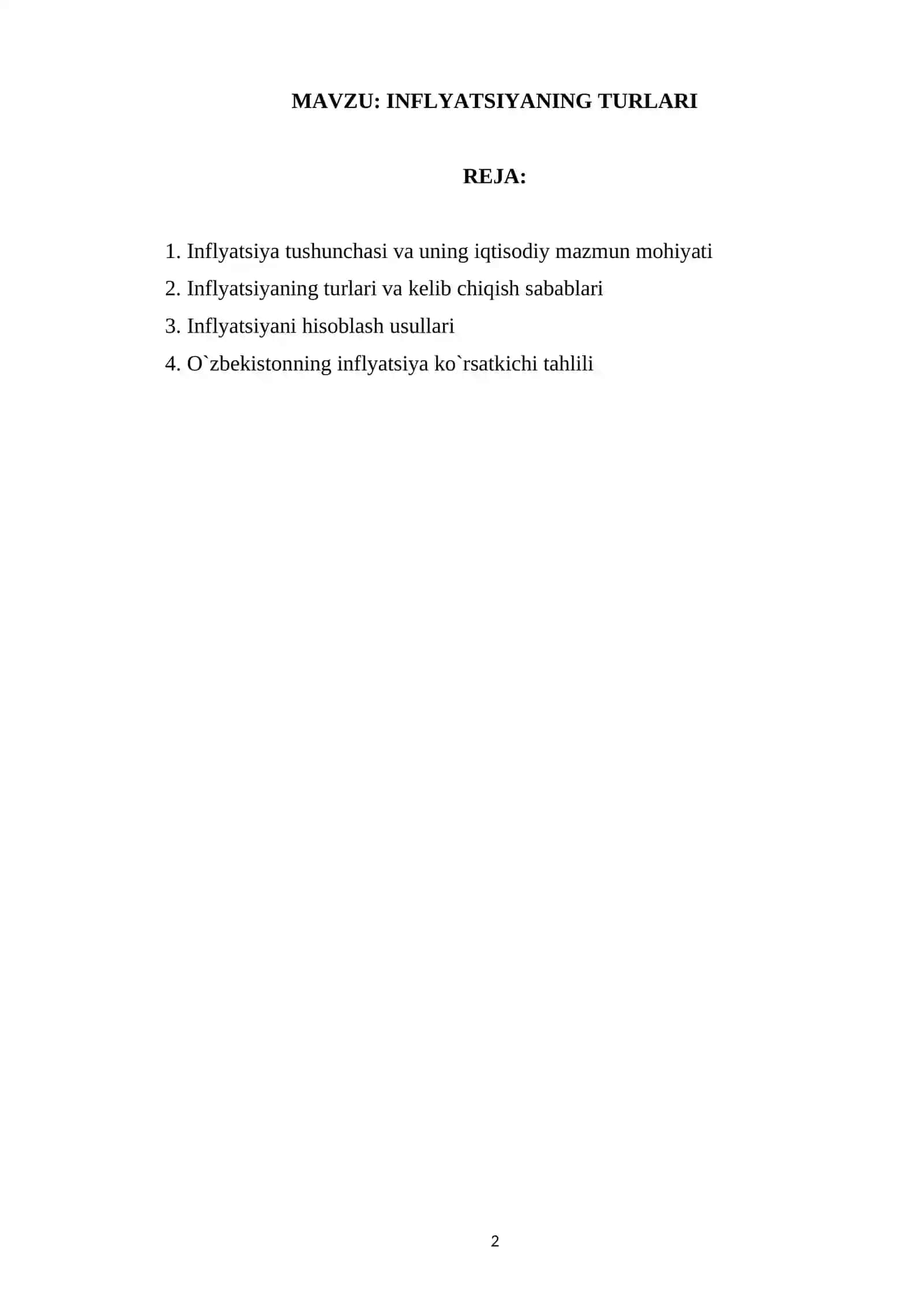 INFLYATSIYANING TURLARI 2