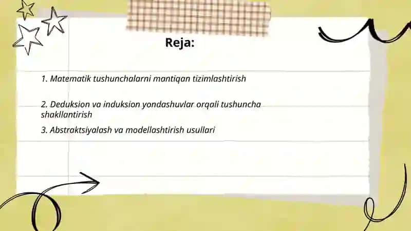 Matematik tushunchalarni o'rganishga mantiqiy yondashish 2