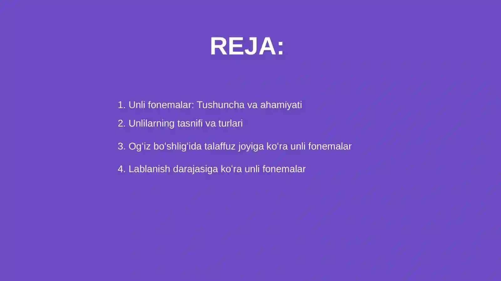 Õzbek tilida unli fonemalarning tafsifi 2