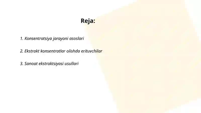Ekstrakt konsentratlar olish usullari 2