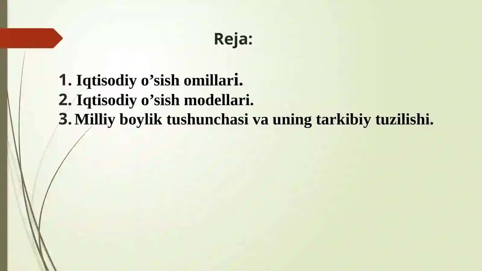 IQTISODIY O’SISH VA MILLIY BOYLIK 2