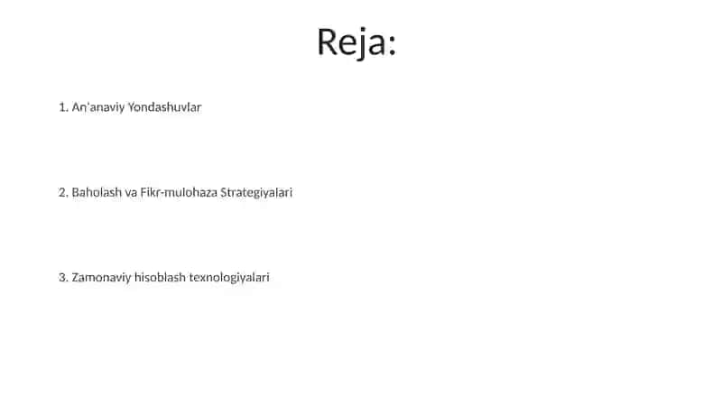 Differensial tenglamani oʻqitish metodikasi 2