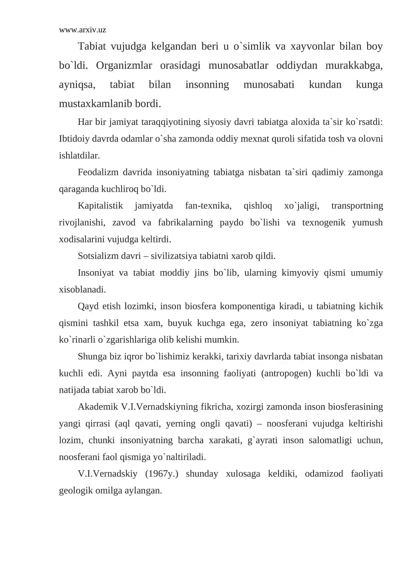 Ekologik fojialar va qiyomat alomatlari 2
