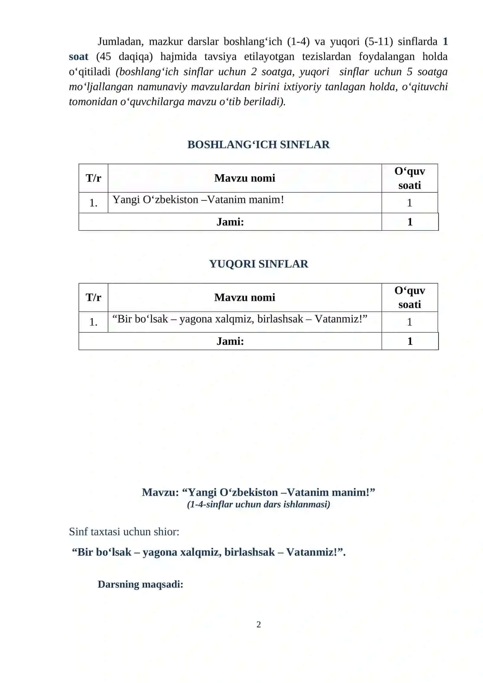 Mustaqillik Darsi Dars Ishlanmalari 2