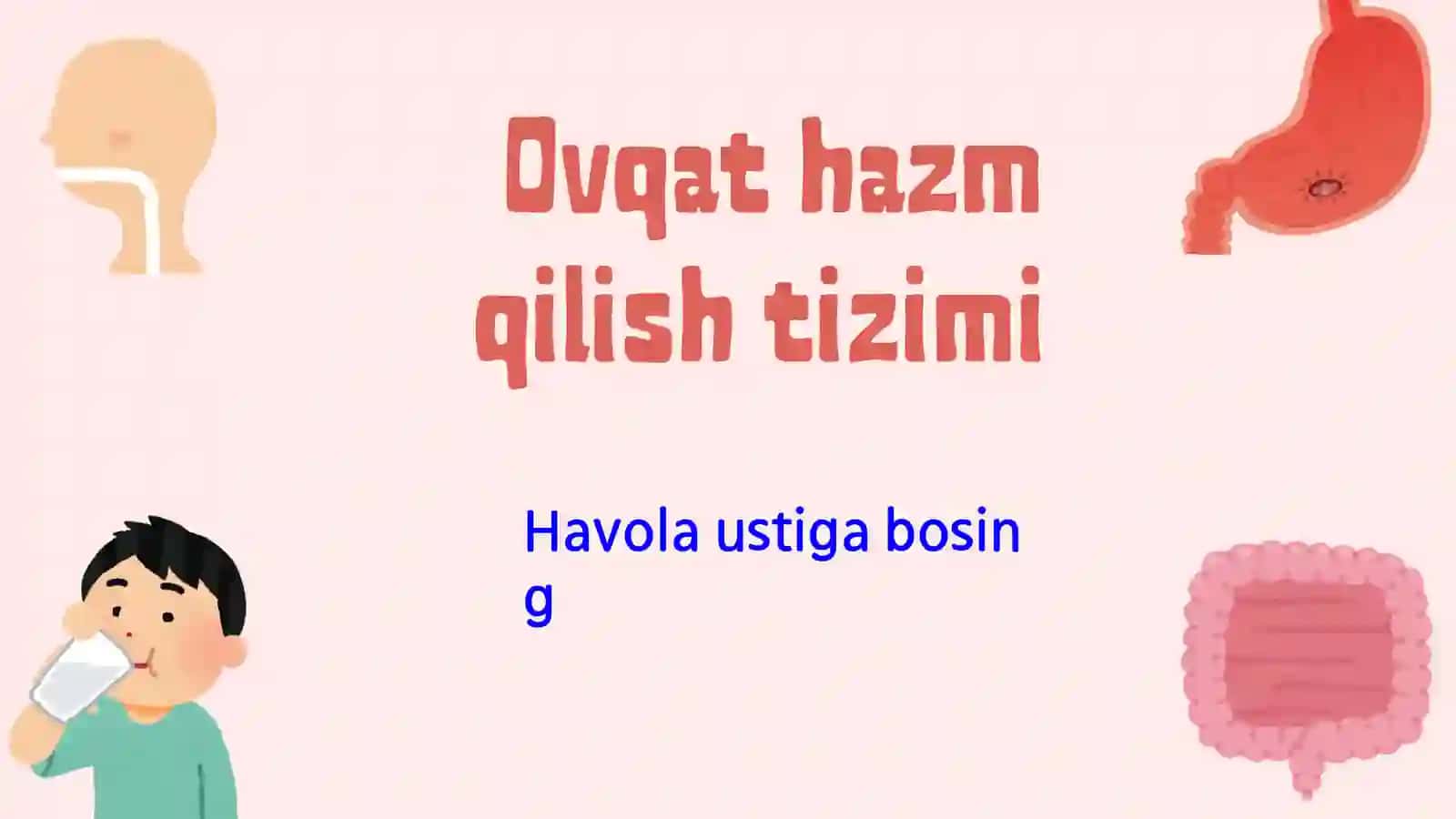 Oshqozon -ichak tizimi biokimyosi 2