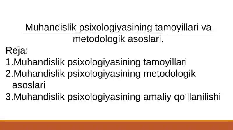 Muhandislik Psixologiyasi 2