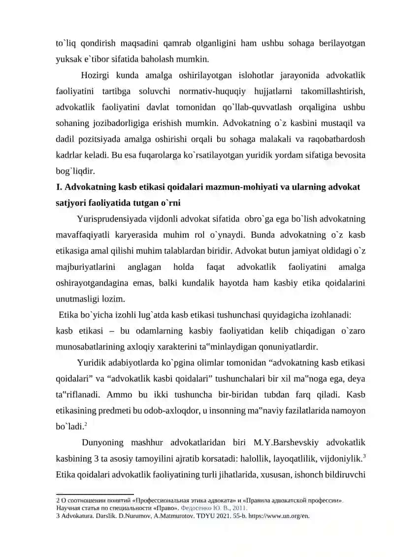ADVOKATNING KASB ETIKA QOIDALAR 2