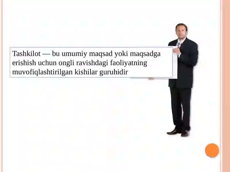MENEJMENT FANI 2-. TAHKILOTLAR VA ULARNI BOSHQARISH 2