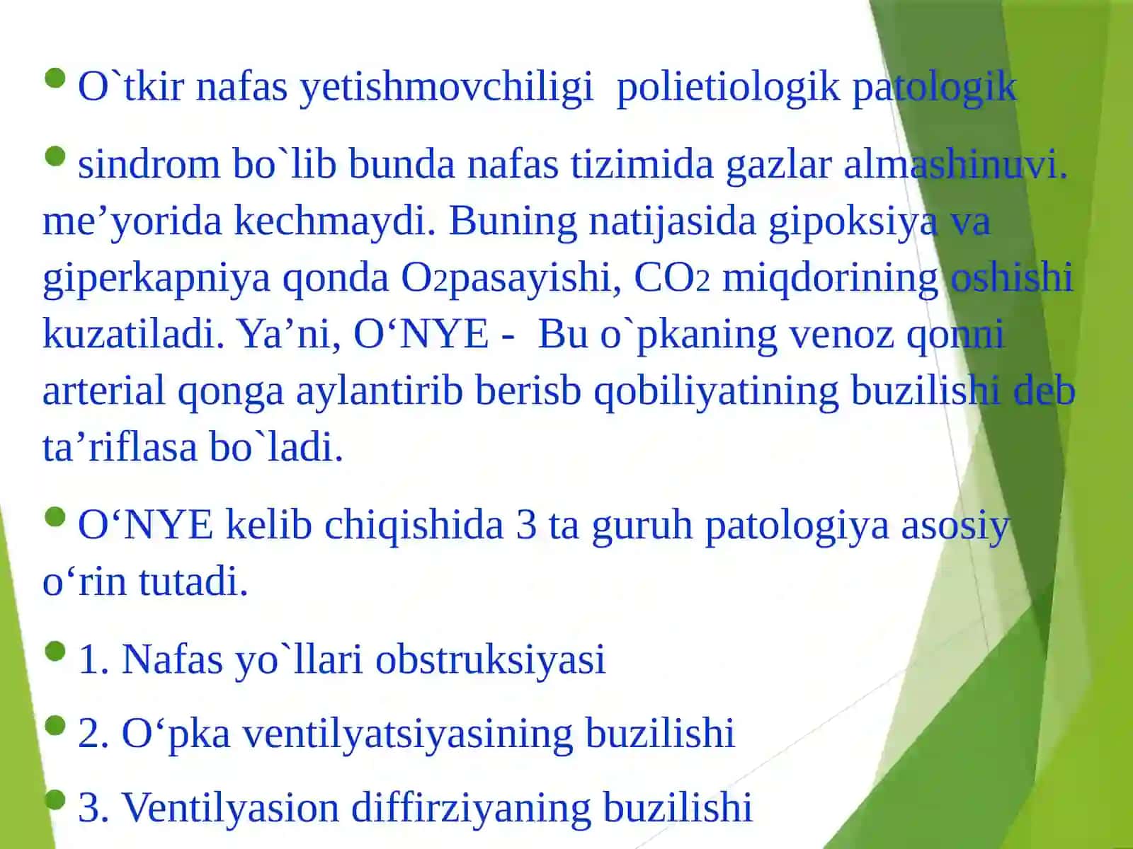 Nafas yetishmovchiligi sindromi 2