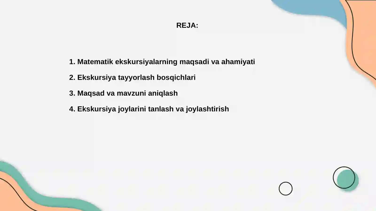 Matematik ekskursiyalar tashkil etish metodikasi 2