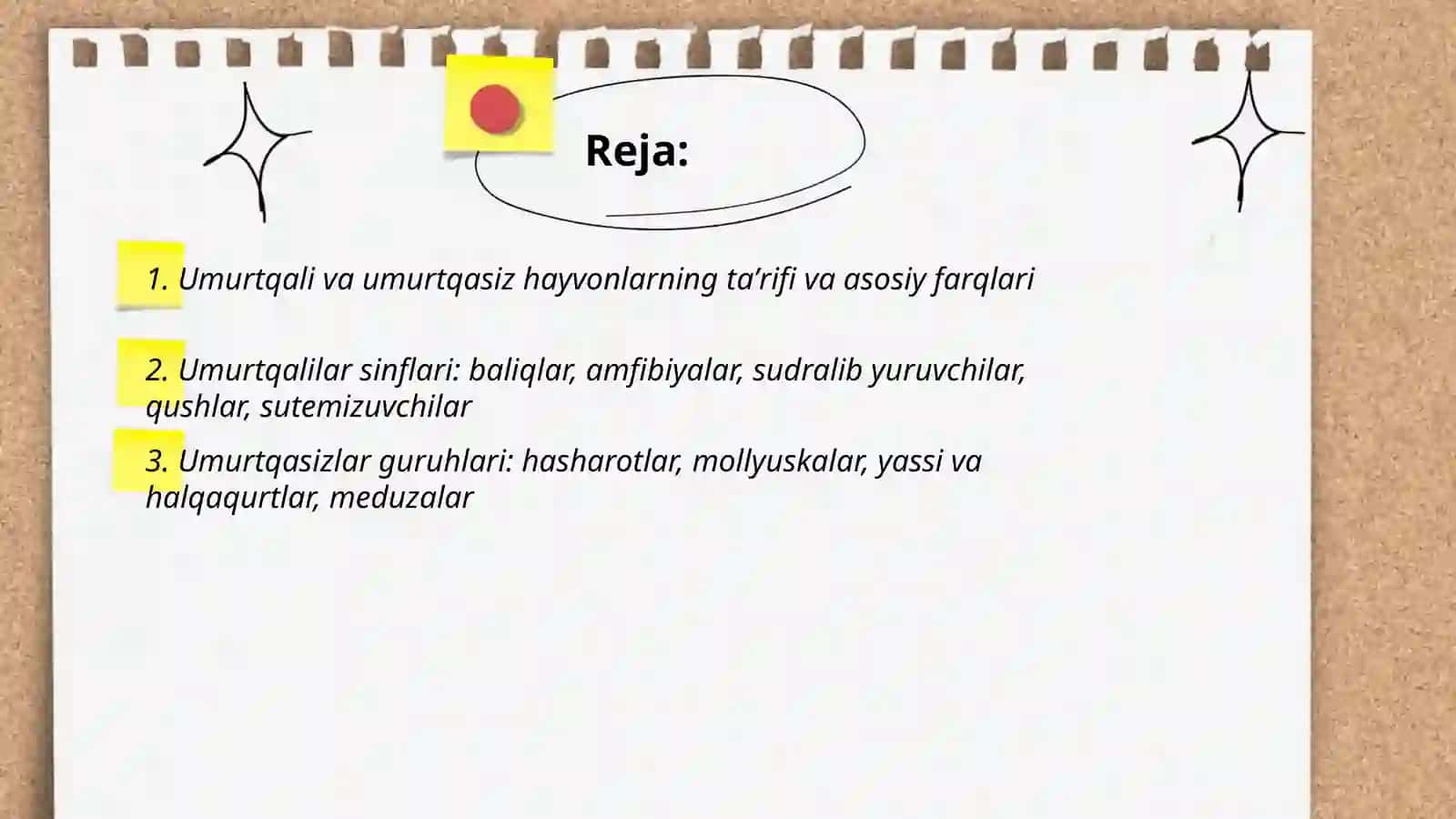 Umurtqali va umurtqasz hayvonlar 2