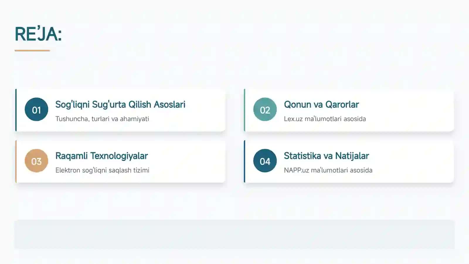 Sog'liqni Sug'urta Qilish Asoslari 2