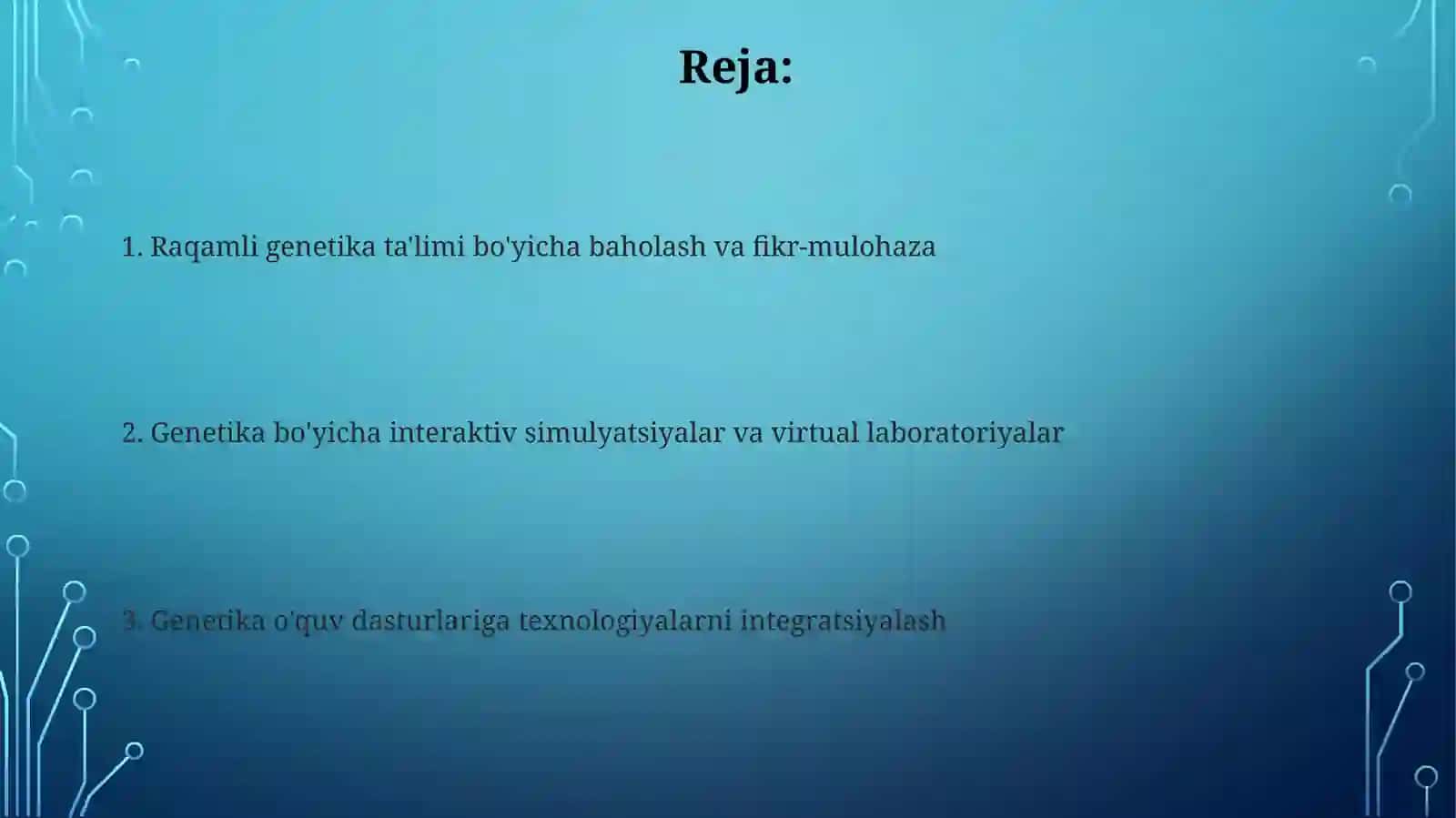 Genetika ta'limi kelajagi 2