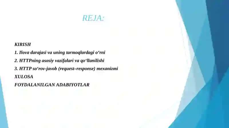 DARAJADAGI PROTOKOLLAR HTTP, FTP, SMTP, DNS 2