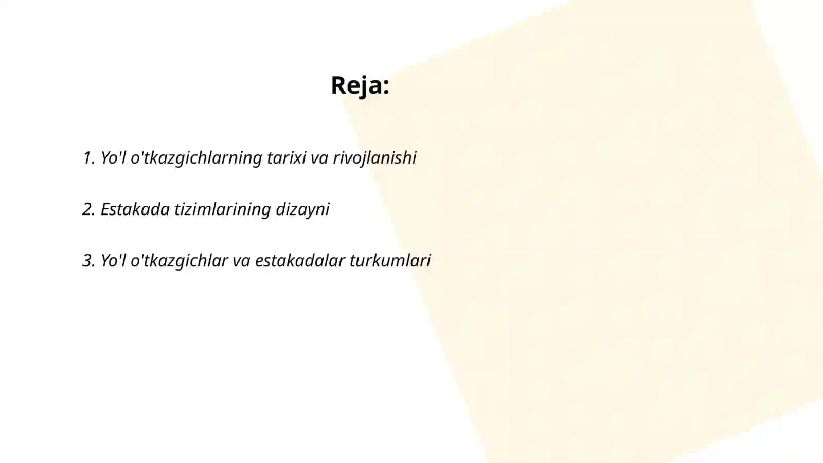 Yo'l o'tkazgich va estakada arxitekturasi 2