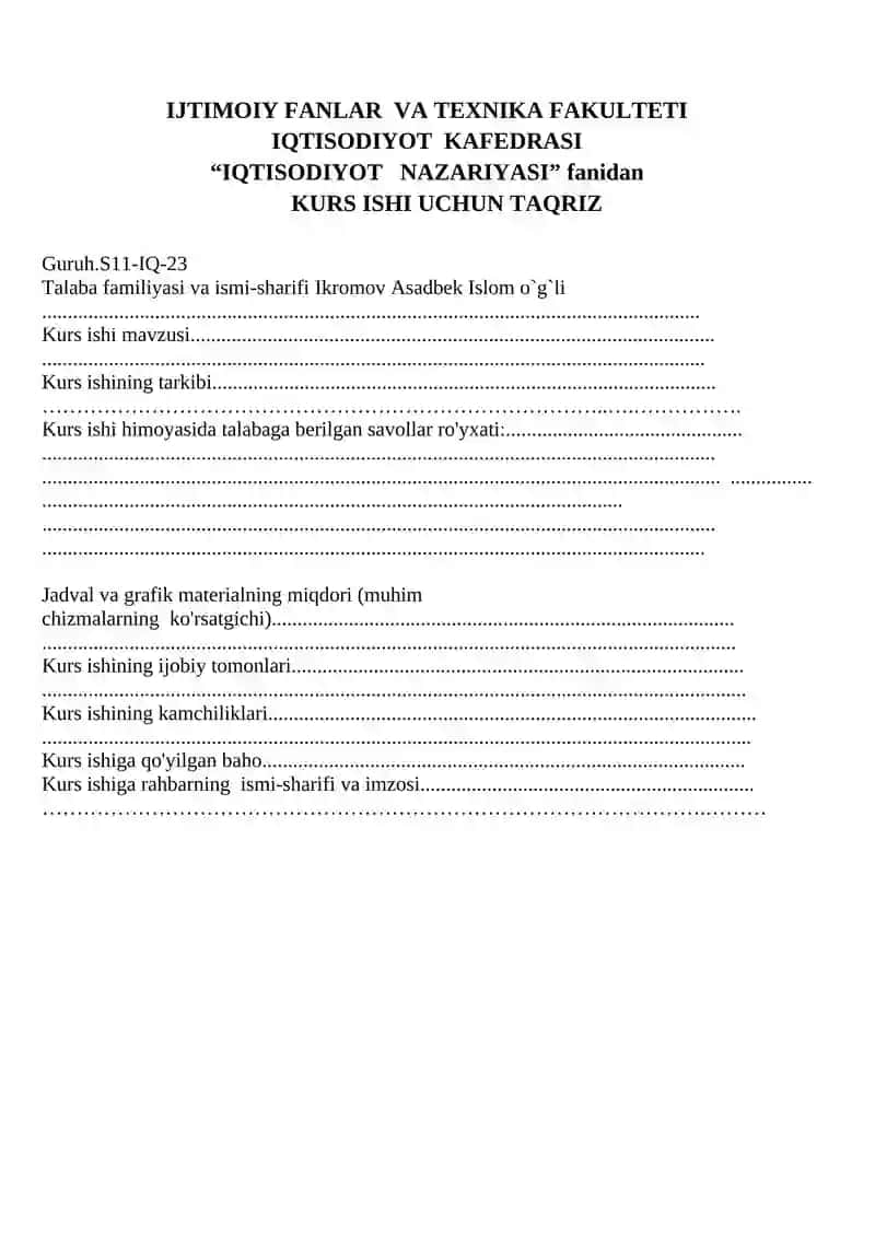 IQTISODIYOTNI DAVLAT TOMONIDAN TARTIBGA SOLISHNING MOHIYATI VA ZARURLIGI 2