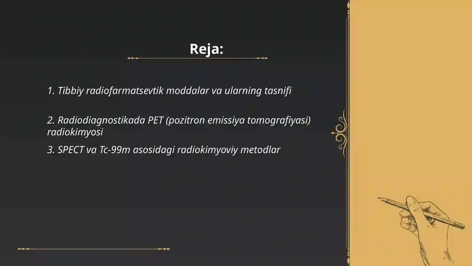 Yadro kimyosining tibbiyotdagi o'rni 2