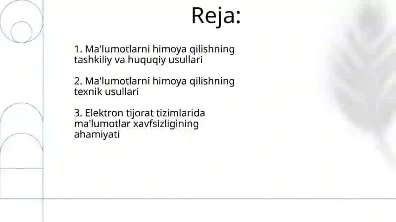 Elektron tijorat tizimlarida ma’lumotlarni himoyalash usullari 2
