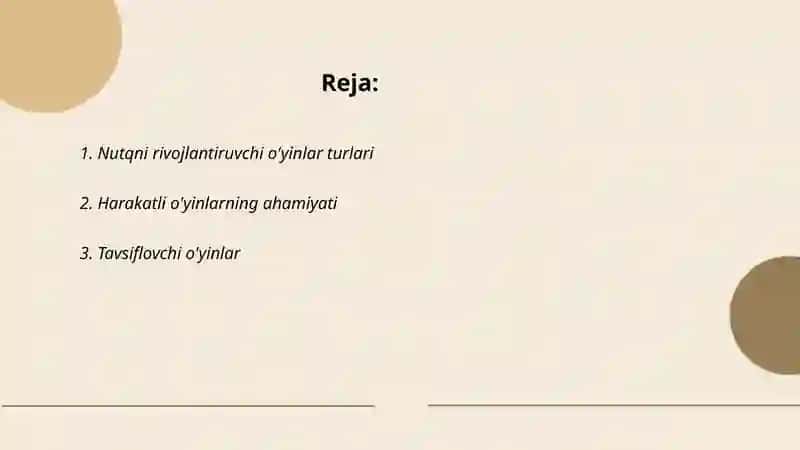 Nutqni rivojlantiruvchi va suda o'ynaladigan harakatli o'yinlarni o'rgatish 2