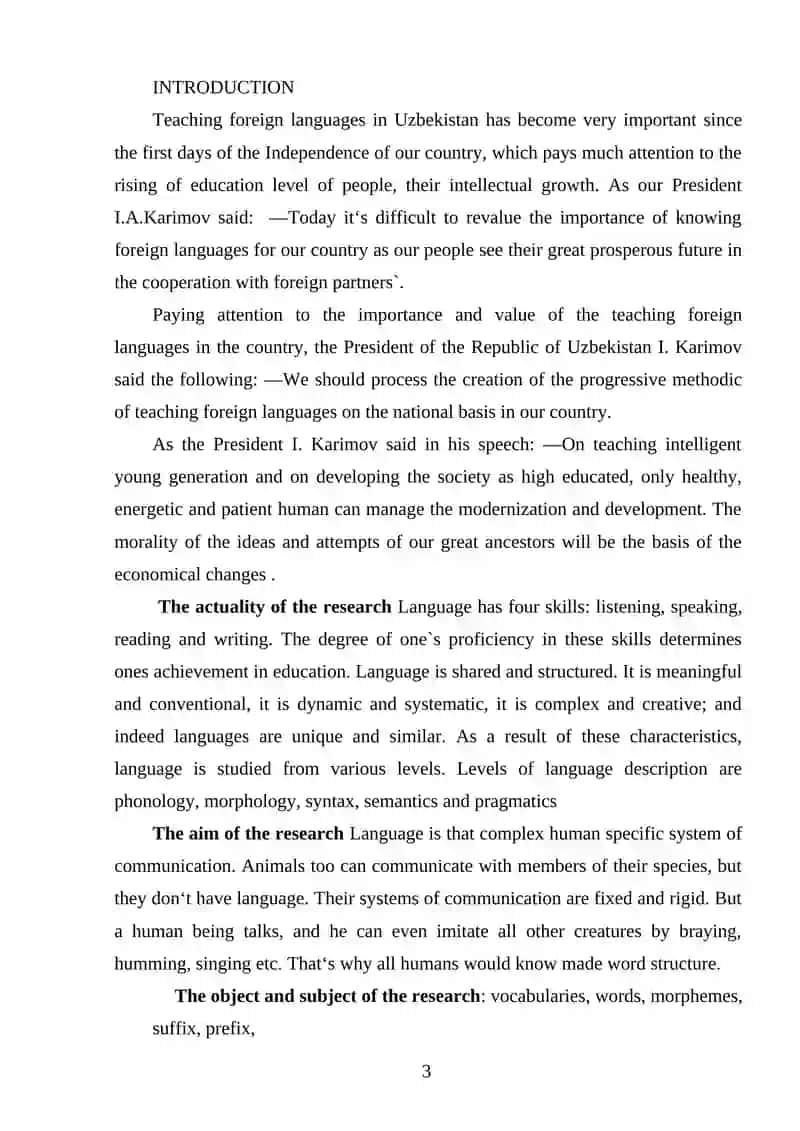 THE MORPHOLOGY OF THE ME LANGUAGE 2