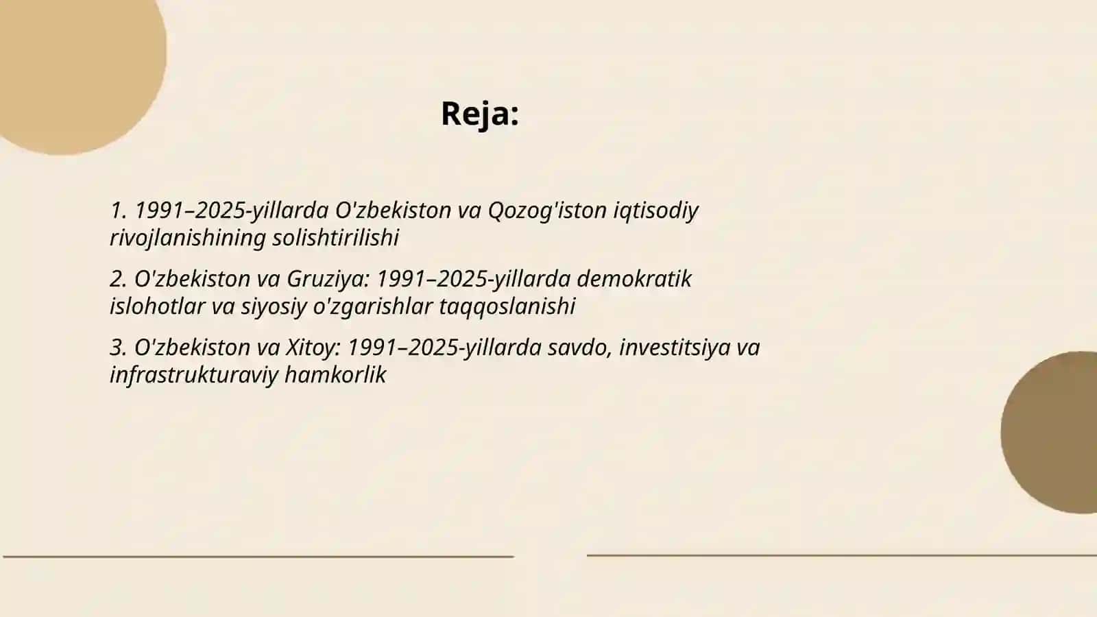 1991-2025-yillarda O'zbekiston va jahon davlatlari taraqqiyoti 2