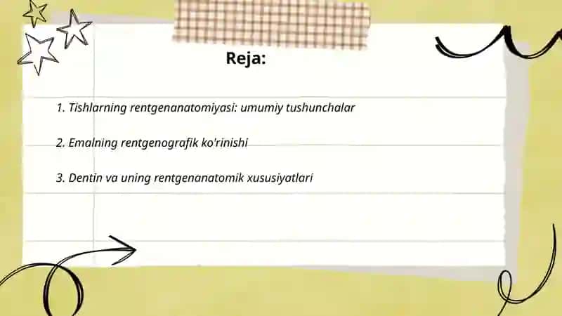 Tishlarning reytgen anatomiyasi 2