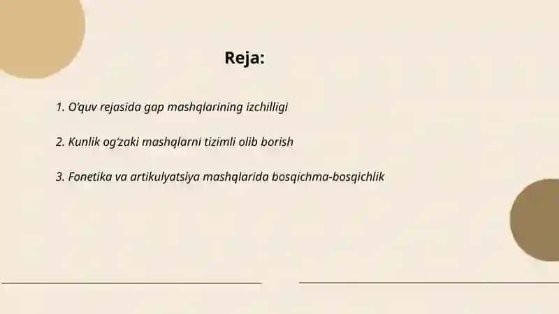 Gap mashqlari 2