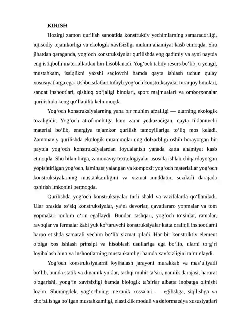 Yog'och konstruksiyalar 2