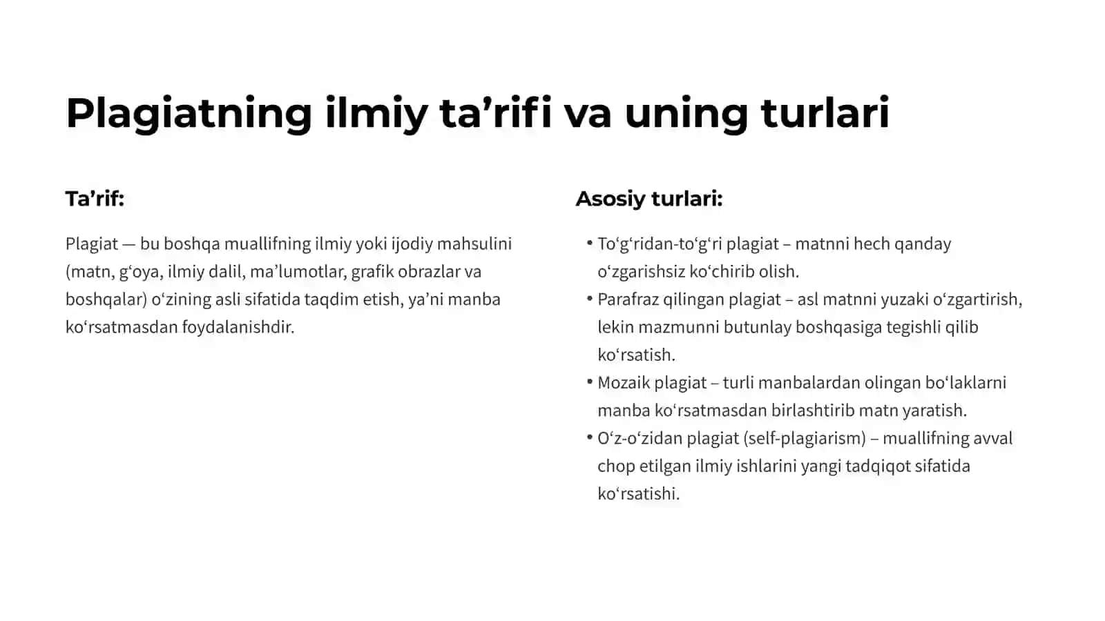 Plagiat va uning oldini olish 2