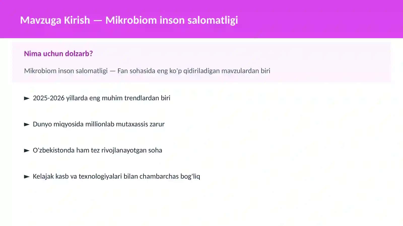 Mikrobiom inson salomatligi 2