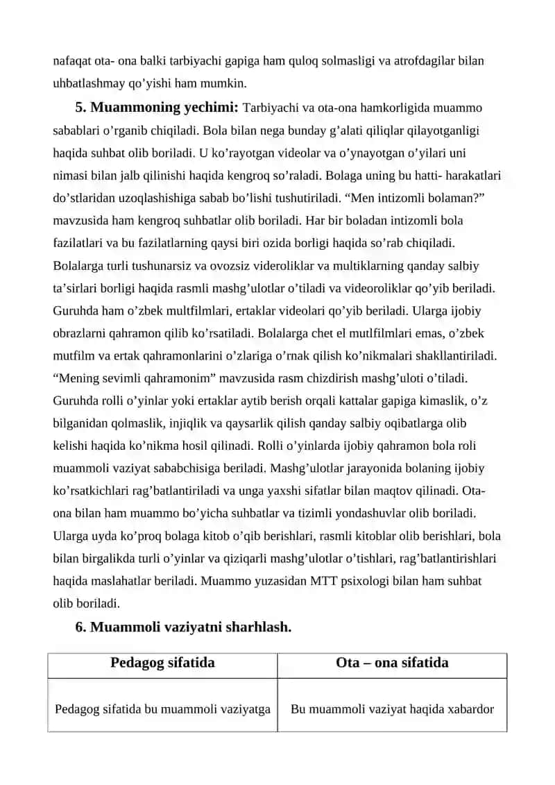 MUAMMOLI VAZIYAT 2
