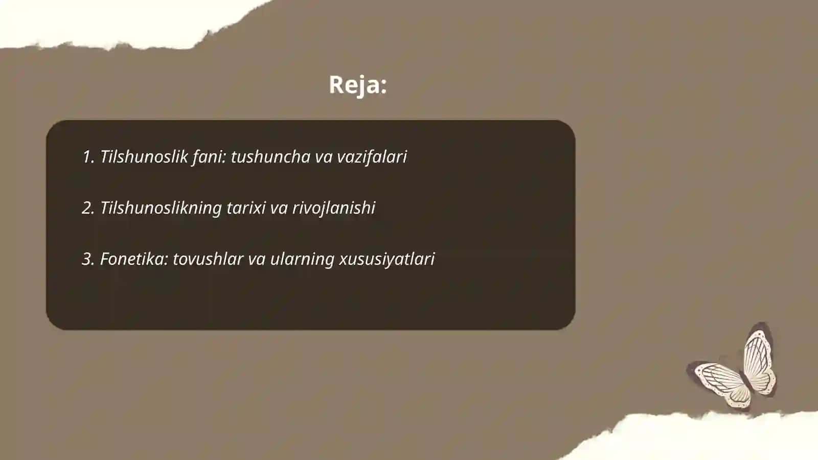 Tilshunoslik asoslari fani haqida 2