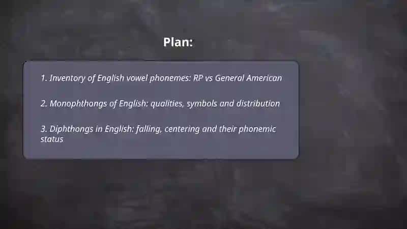 Segmental phonemes in the studied language 2