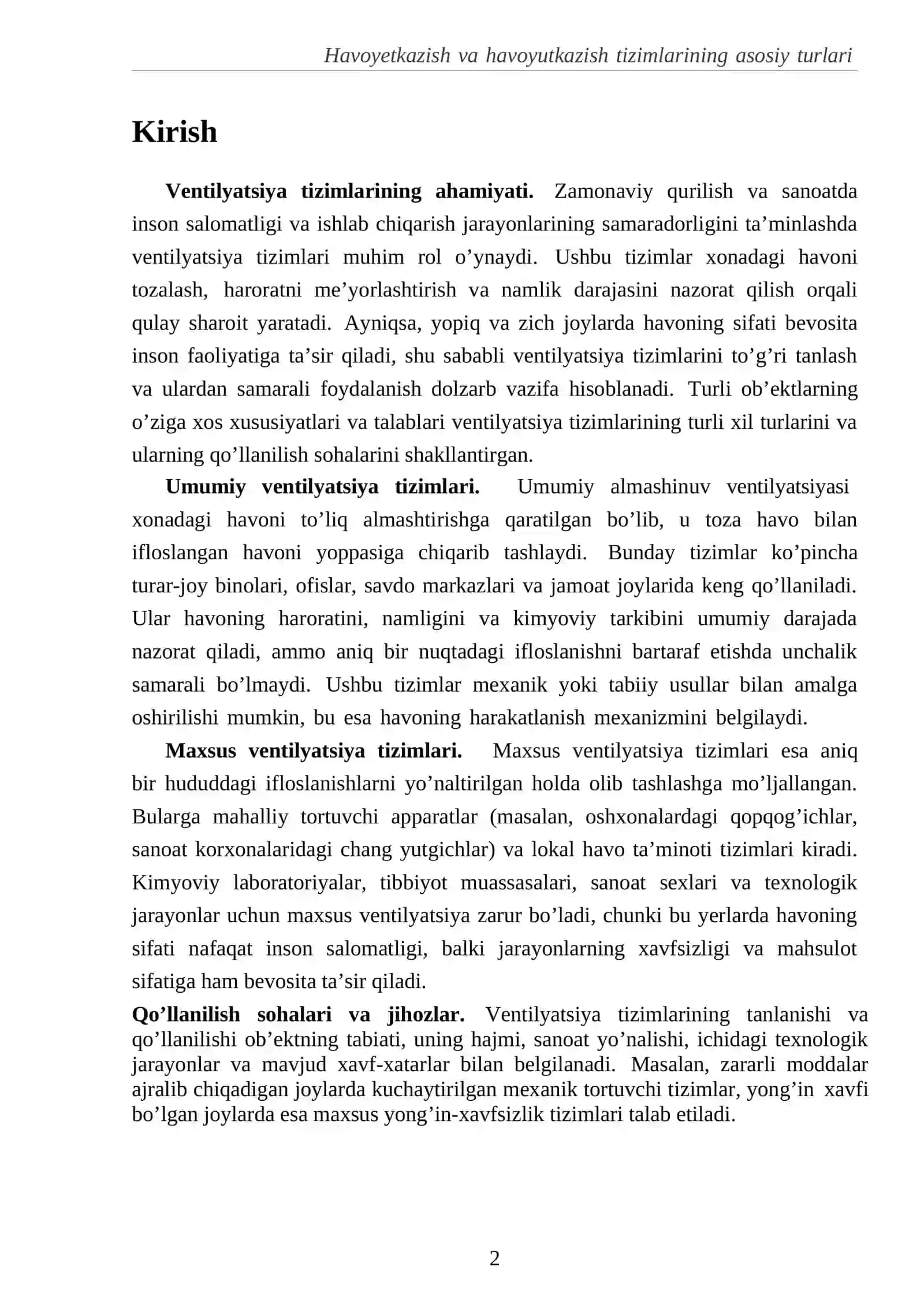 Ventilyatsiya tizimlarining ahamiyati 2