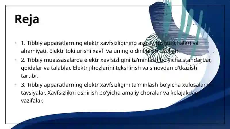 Tibbiy apparatlarining elektr xavfsizligi 2