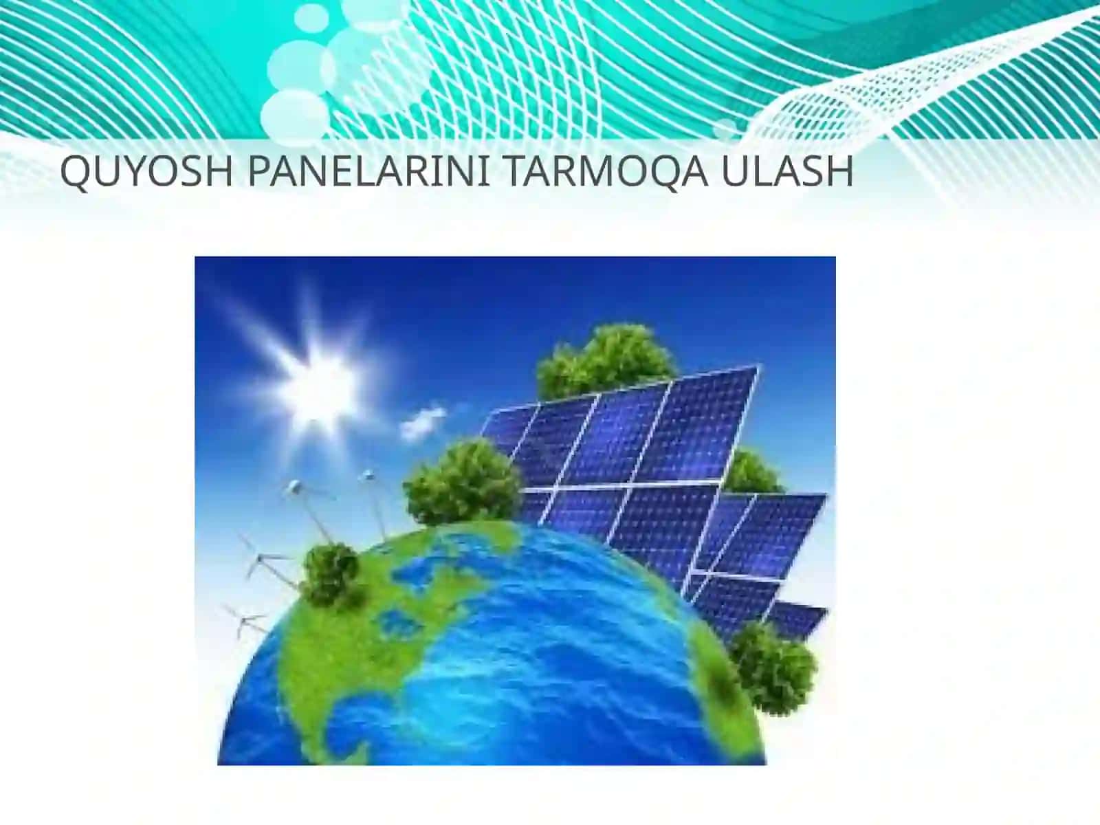 Quyosh panelarini tarmoqa ulash 2