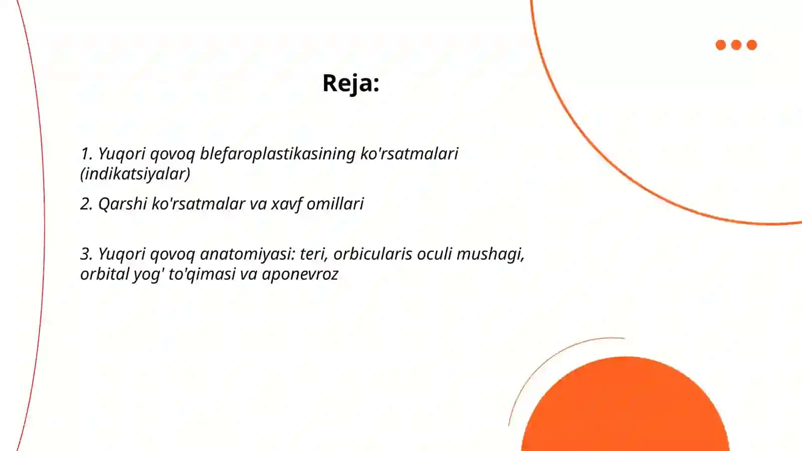 Yuqori qovoq blefaroplastikasi 2