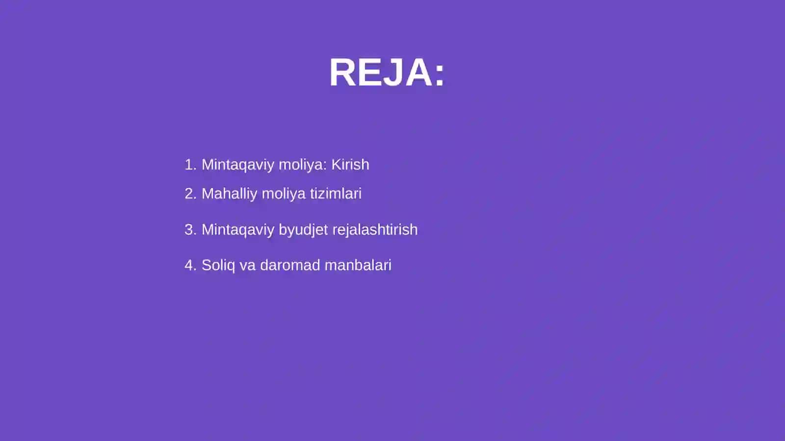 Mintaqaviy moliya 2