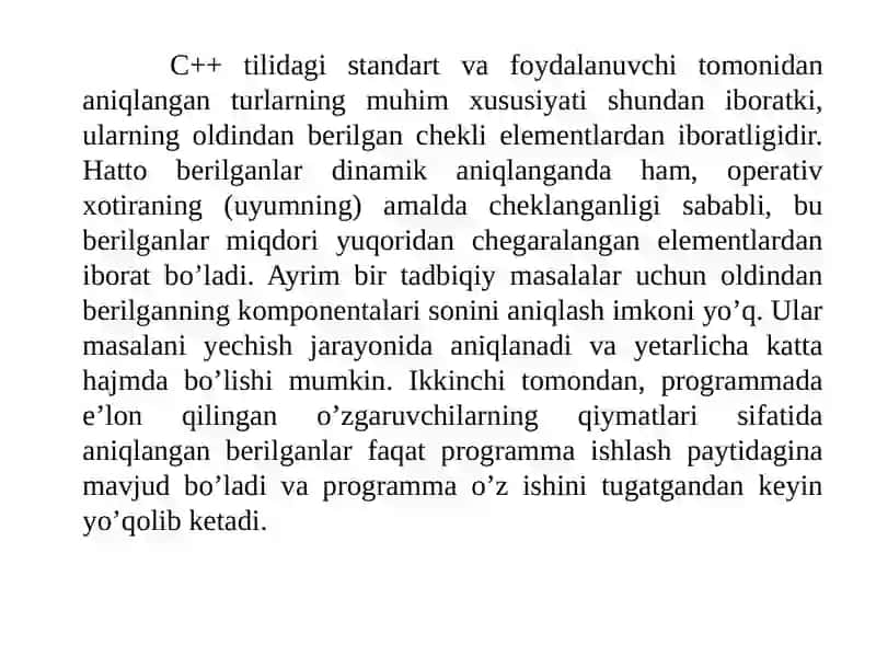 C++ tilida o‘qish - yozish funksiyalari. Fayl tushunchasi. 2