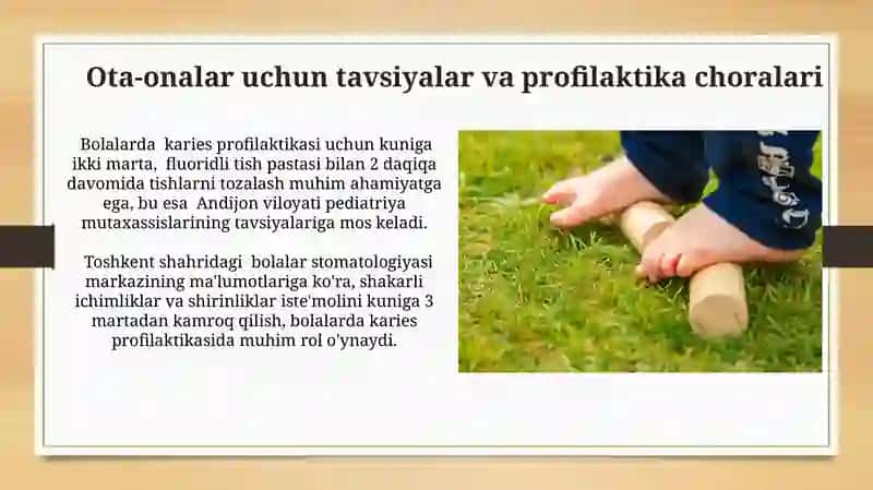 Bolalarda karies profilaktikasida fissuralarni muxirlash 2